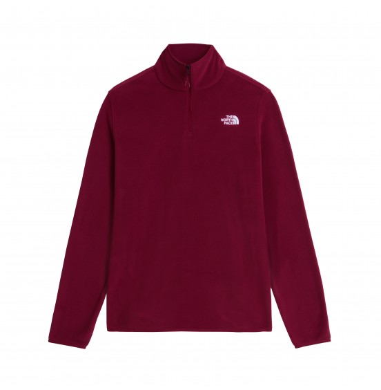 THE NORTH FACE W GLACIER 1/4 ZIP FLEECE JKT NF0A8D2JMVO BURGUNDY CRUSH