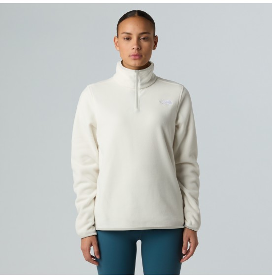 THE NORTH FACE W GLACIER FLEECE 1/4 ZIP NF0A8D2JQLI WHITE DUNE