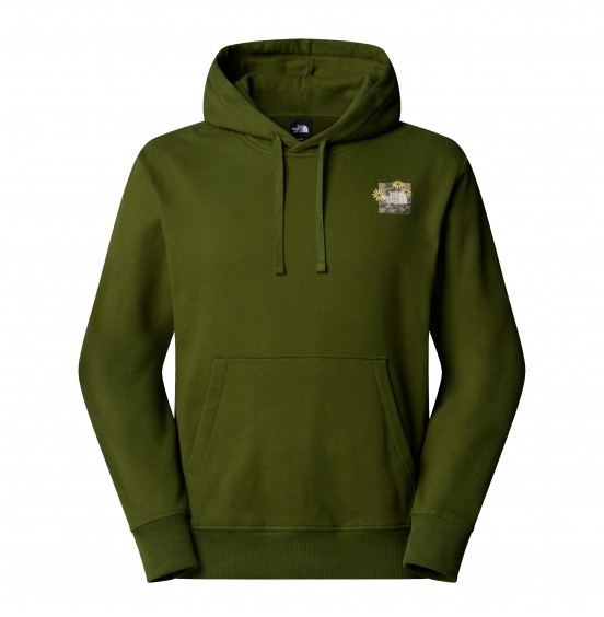 THE NORTH FACE M CONNECT RELAXED HOODIE NF0A8E40BRI WOODLAND GREEN
