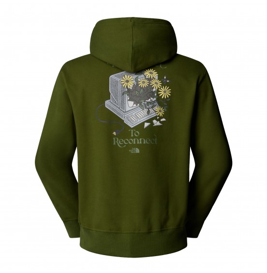 THE NORTH FACE M CONNECT RELAXED HOODIE NF0A8E40BRI WOODLAND GREEN