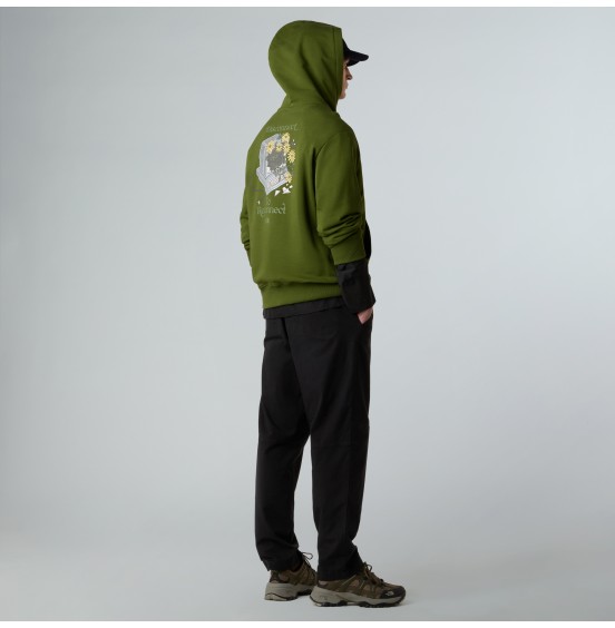 THE NORTH FACE M CONNECT RELAXED HOODIE NF0A8E40BRI WOODLAND GREEN