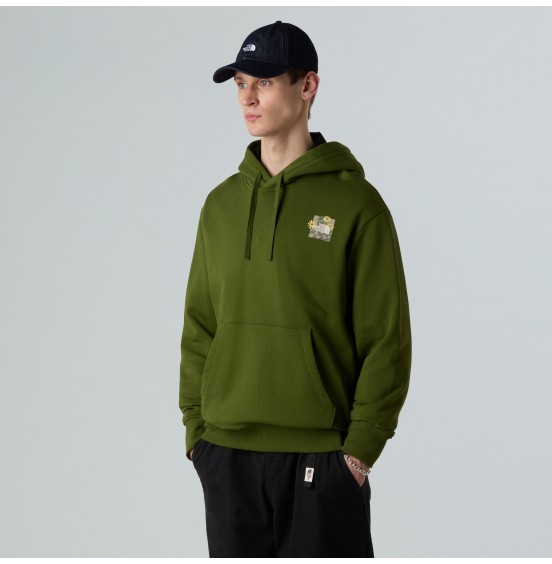 THE NORTH FACE M CONNECT RELAXED HOODIE NF0A8E40BRI WOODLAND GREEN