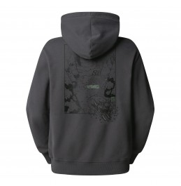 THE NORTH FACE U POWDER DAYS RELAXED GRAPHIC HOODIE NF0A8E4G0C5 ASPHALT GREY