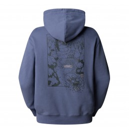 THE NORTH FACE U POWDER DAYS RELAXED GRAPHIC HOODIE NF0A8E4GBTR TWILIGHT GALAXY