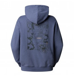 THE NORTH FACE U POWDER DAYS RELAXED GRAPHIC HOODIE NF0A8E4GBTR TWILIGHT GALAXY