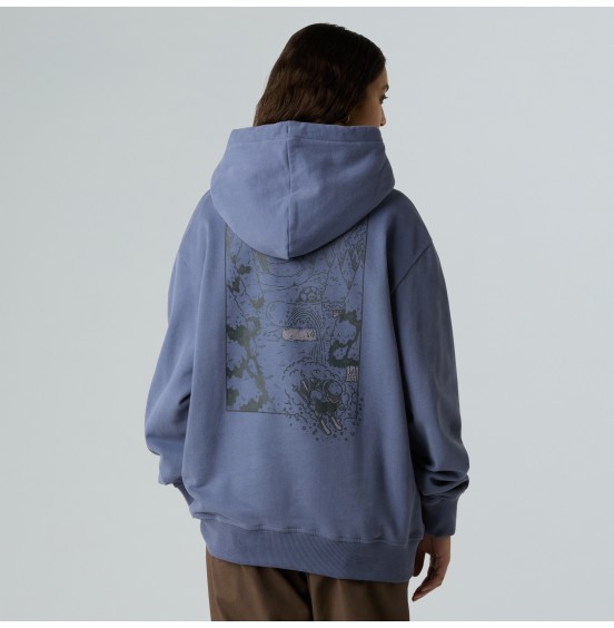 THE NORTH FACE U POWDER DAYS RELAXED GRAPHIC HOODIE NF0A8E4GBTR TWILIGHT GALAXY