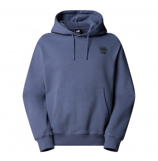 THE NORTH FACE U POWDER DAYS RELAXED GRAPHIC HOODIE NF0A8E4GBTR TWILIGHT GALAXY