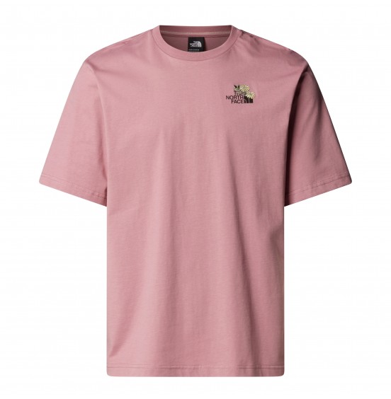 THE NORTH FACE UNISEX FLOWER DOME RELAXED TEE NF0A8EGXHCS1 NOSTALGIA ROSE