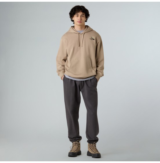 THE NORTH FACE UNISEX FLOWER DOME RELAXED HD SWEATSHIRT NF0A8EGZBOX1S MUSHROOM GREY