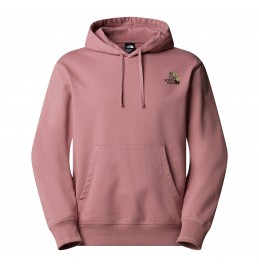 THE NORTH FACE UNISEX FLOWER DOME RELAXED HD SWEATSHIRT NF0A8EGZHCS NOSTALGIA ROSE