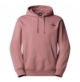 THE NORTH FACE UNISEX FLOWER DOME RELAXED HD SWEATSHIRT NF0A8EGZHCS NOSTALGIA ROSE