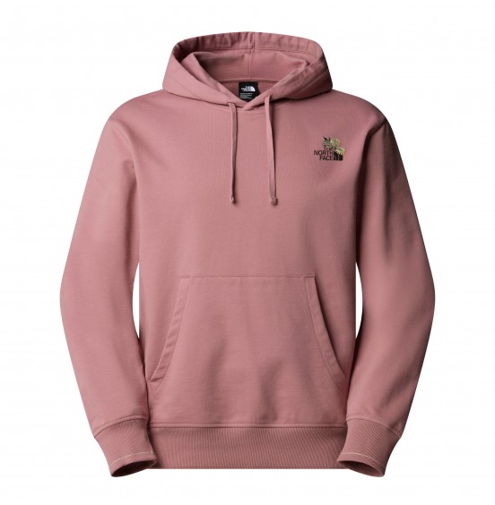THE NORTH FACE UNISEX FLOWER DOME RELAXED HD SWEATSHIRT NF0A8EGZHCS NOSTALGIA ROSE