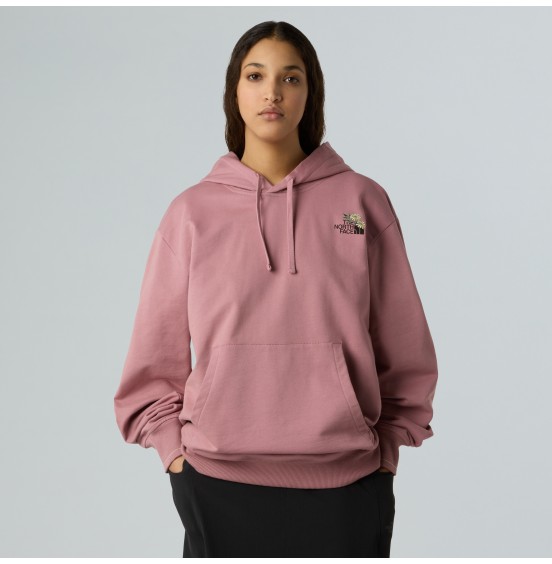 THE NORTH FACE UNISEX FLOWER DOME RELAXED HD SWEATSHIRT NF0A8EGZHCS NOSTALGIA ROSE