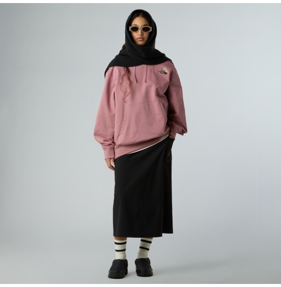 THE NORTH FACE UNISEX FLOWER DOME RELAXED HD SWEATSHIRT NF0A8EGZHCS NOSTALGIA ROSE