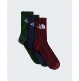 THE NORTH FACE ΚΑΛΤΣΕΣ EVERYDAY STANDARD CREW SOCK 3P NF0A8EKXYHK GREEN NAVY BURGUNDY