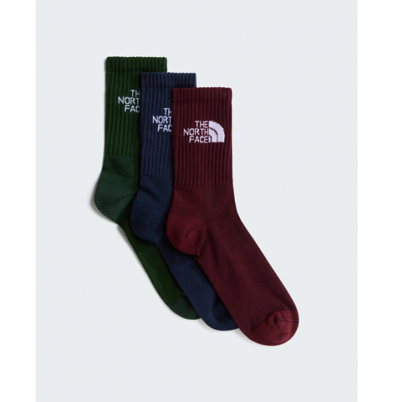 THE NORTH FACE ΚΑΛΤΣΕΣ EVERYDAY STANDARD CREW SOCK 3P NF0A8EKXYHK GREEN NAVY BURGUNDY
