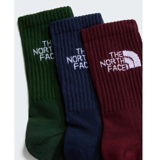 THE NORTH FACE ΚΑΛΤΣΕΣ EVERYDAY STANDARD CREW SOCK 3P NF0A8EKXYHK GREEN NAVY BURGUNDY