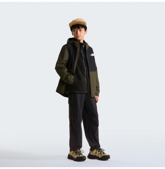 THE NORTH FACE TEEN GLACIER FULL ZIP FLEECE NF0A8F8AJK3 BLACK