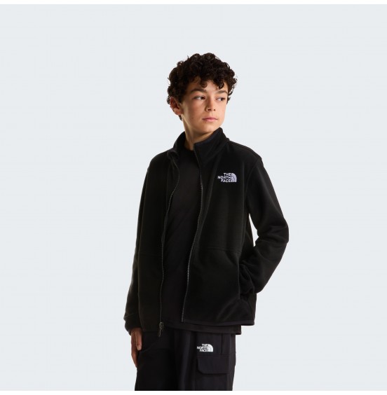 THE NORTH FACE TEEN GLACIER FULL ZIP FLEECE NF0A8F8AJK3 BLACK