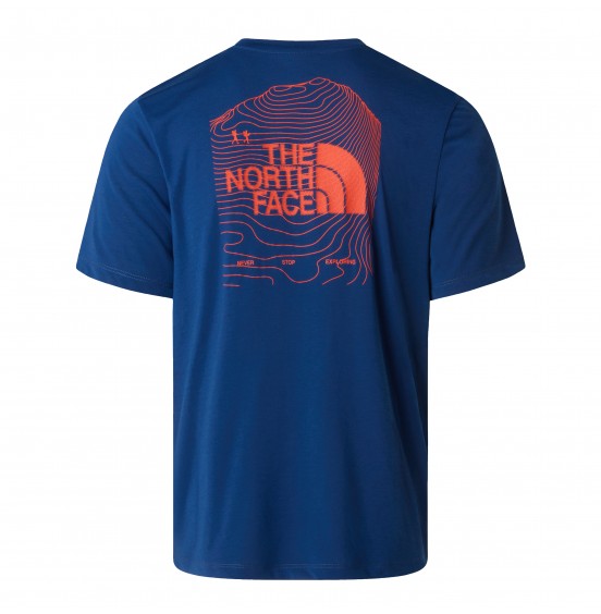 THE NORTH FACE M BITMAP LOGO T-GRAP TEE NF0A8FTVD1R ESTATE BLUE