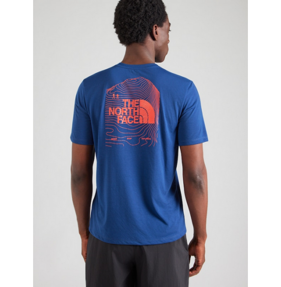 THE NORTH FACE M BITMAP LOGO T-GRAP TEE NF0A8FTVD1R ESTATE BLUE