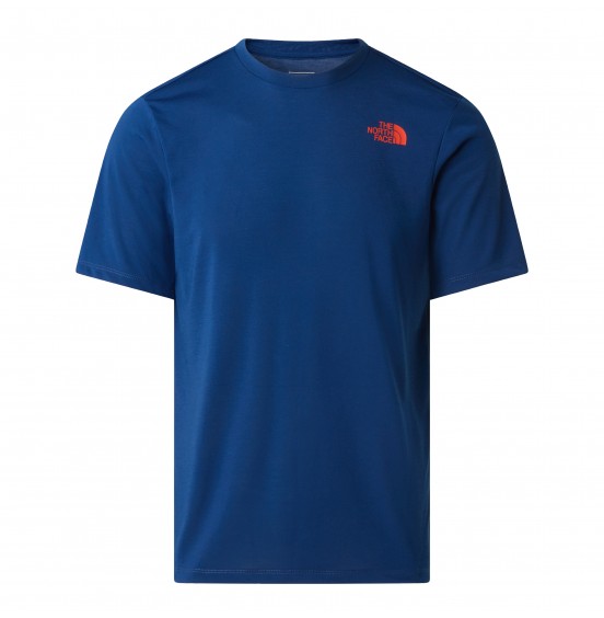 THE NORTH FACE M BITMAP LOGO T-GRAP TEE NF0A8FTVD1R ESTATE BLUE