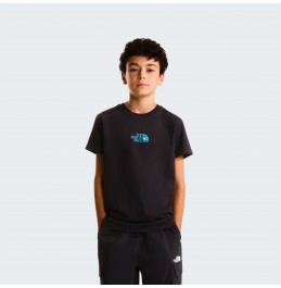 THE NORTH FACE ΠΑΙΔΙΚΟ ΚΟΝΤΟΜΑΝΙΚΟ B LIQUID LOGO TEE NF0A8G1WJK3 BLACK