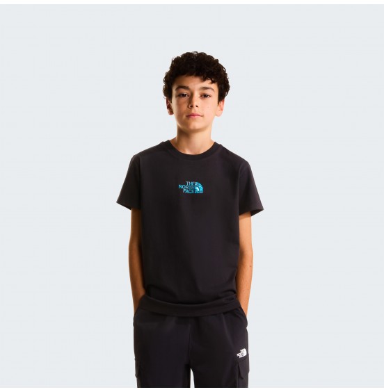 THE NORTH FACE ΠΑΙΔΙΚΟ ΚΟΝΤΟΜΑΝΙΚΟ B LIQUID LOGO TEE NF0A8G1WJK3 BLACK