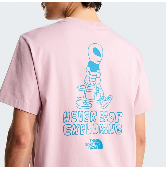 THE NORTH FACE M ALIEN RX TEE NF0A8G9G0SO METAL PINK