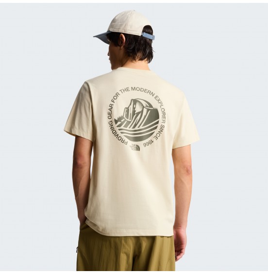 THE NORTH FACE M MOUNTAIN TEE NF0A8GA7DOM DESERT STONE