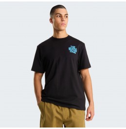 THE NORTH FACE M DRIP LOGO RX TEE NF0A8GABJK3 BLACK
