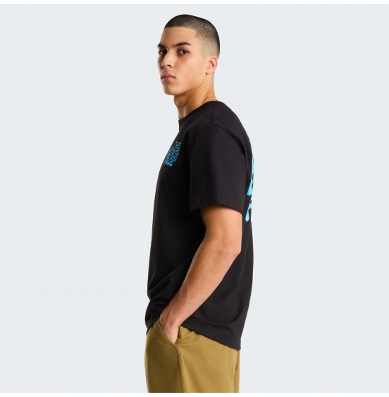 THE NORTH FACE M DRIP LOGO RX TEE NF0A8GABJK3 BLACK