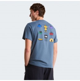 THE NORTH FACE M ICON CELEBRATION REGULAR TEE NF0A8GAS0U3 GRANITE GREY