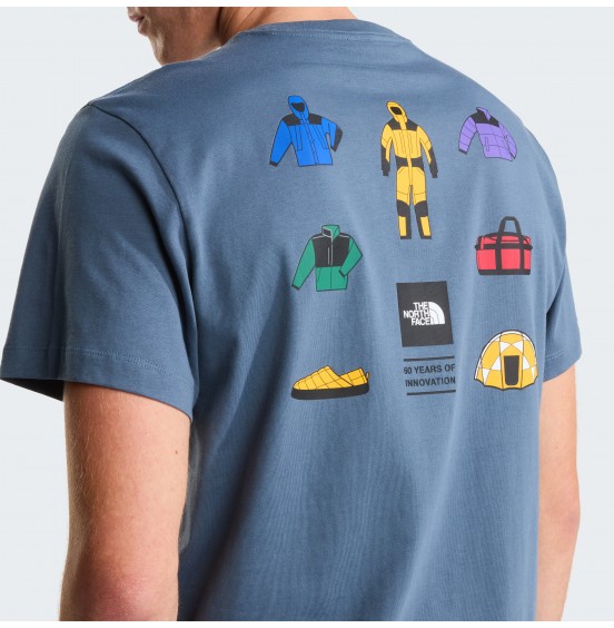 THE NORTH FACE M ICON CELEBRATION REGULAR TEE NF0A8GAS0U3 GRANITE GREY