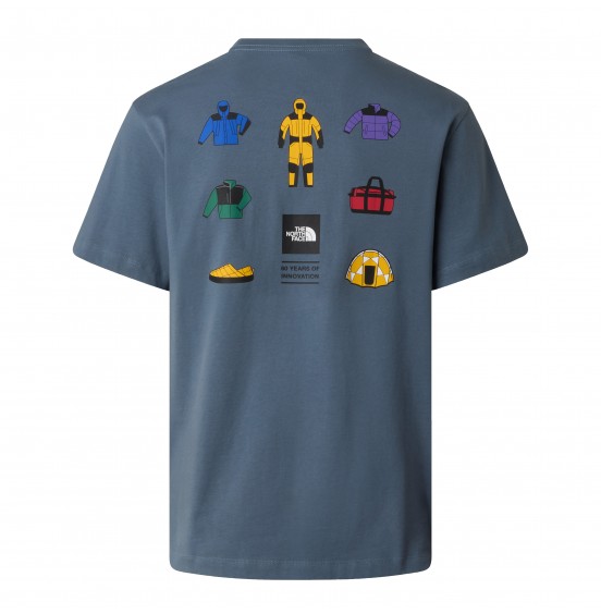 THE NORTH FACE M ICON CELEBRATION REGULAR TEE NF0A8GAS0U3 GRANITE GREY