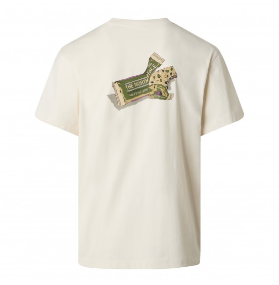 THE NORTH FACE M SNACK TEE NF0A8GB4QLI WHITE DUNE