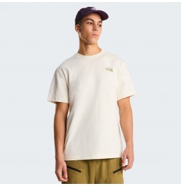 THE NORTH FACE M SNACK TEE NF0A8GB4QLI WHITE DUNE