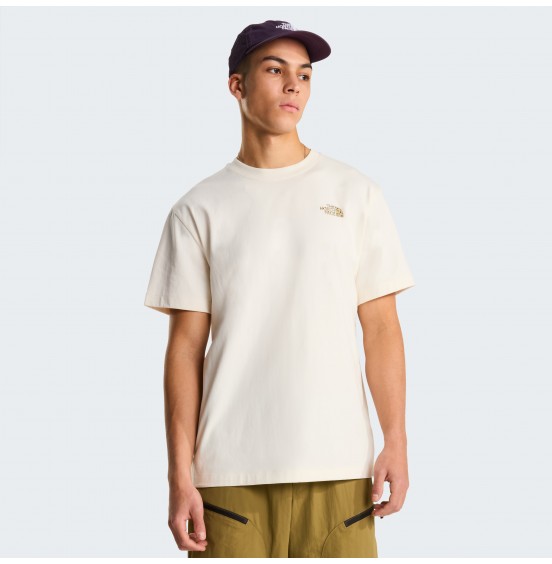 THE NORTH FACE M SNACK TEE NF0A8GB4QLI WHITE DUNE