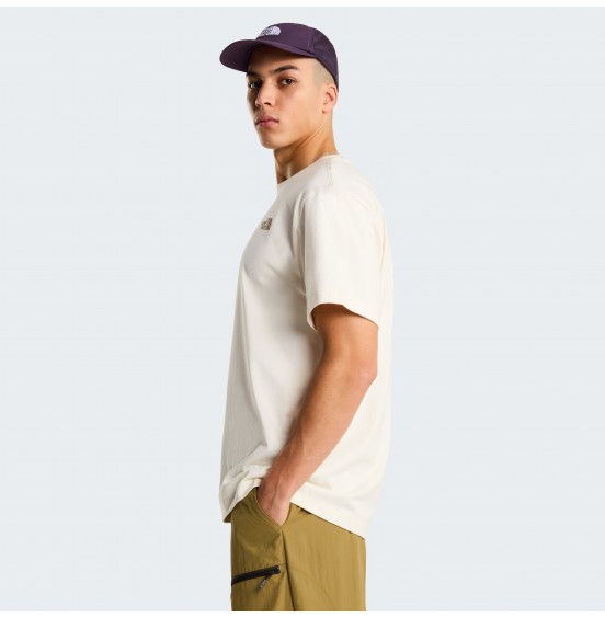 THE NORTH FACE M SNACK TEE NF0A8GB4QLI WHITE DUNE