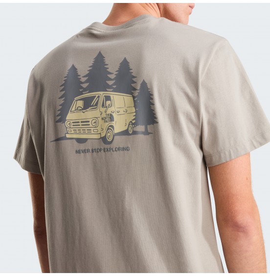 THE NORTH FACE M VAN LIFE RX TEE NF0A8GQN2MB STONE SLAB