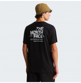 THE NORTH FACE M MOUNTAIN SKETCH REGULAR TEE NF0A8GUZJK3 BLACK