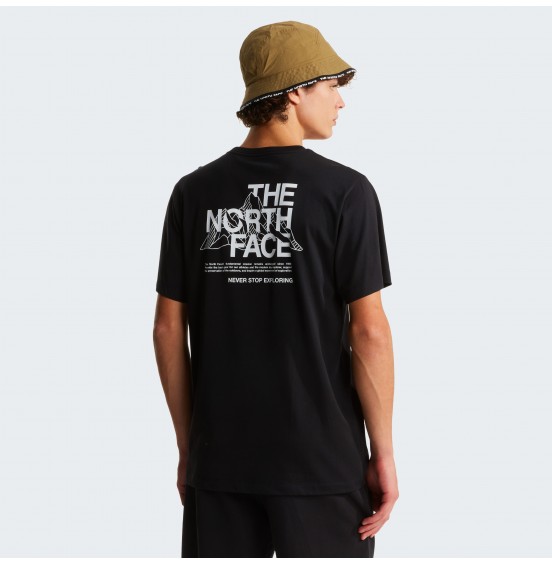 THE NORTH FACE M MOUNTAIN SKETCH REGULAR TEE NF0A8GUZJK3 BLACK