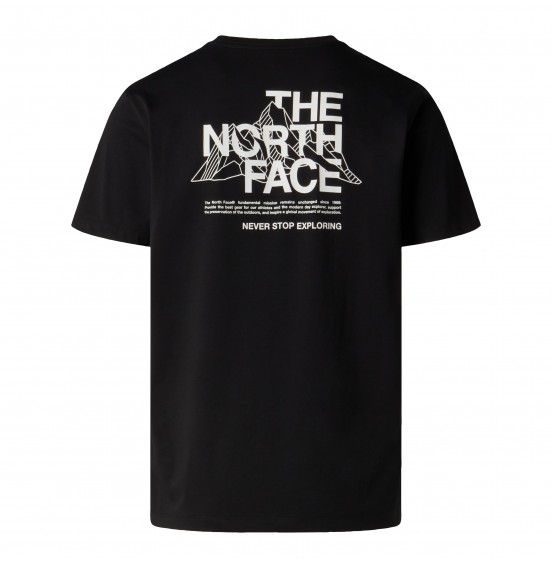 THE NORTH FACE M MOUNTAIN SKETCH REGULAR TEE NF0A8GUZJK3 BLACK