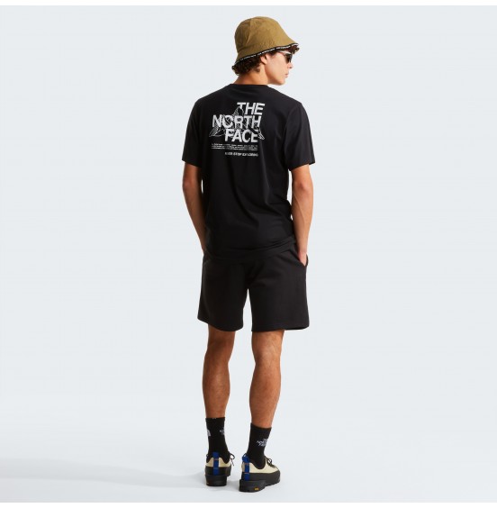THE NORTH FACE M MOUNTAIN SKETCH REGULAR TEE NF0A8GUZJK3 BLACK