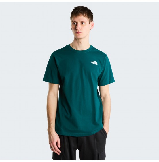 THE NORTH FACE M MOUNTAIN SKETCH REGULAR TEE NF0A8GUZN4J PACIFIC TEAL