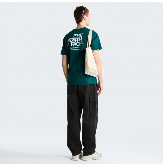 THE NORTH FACE M MOUNTAIN SKETCH REGULAR TEE NF0A8GUZN4J PACIFIC TEAL