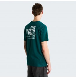 THE NORTH FACE M MOUNTAIN SKETCH REGULAR TEE NF0A8GUZN4J PACIFIC TEAL