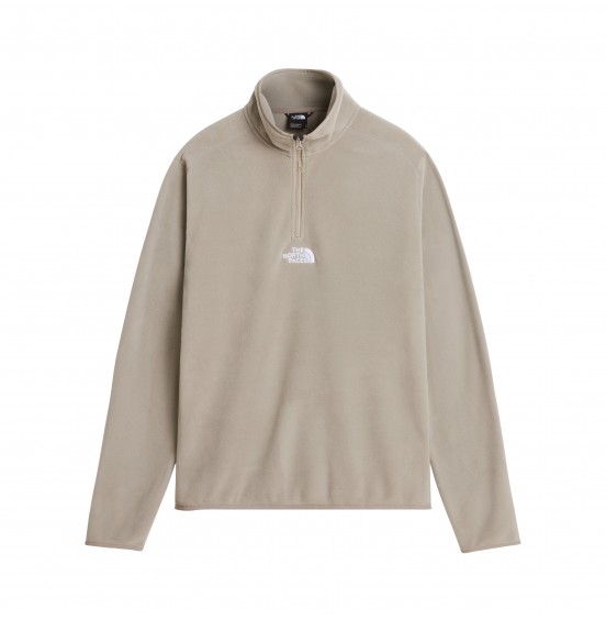 THE NORTH FACE M GLACIER 1/4 ZIP EMBROIDERED NF0A8HRW2MB STONE SLAB