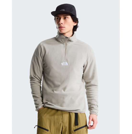THE NORTH FACE M GLACIER 1/4 ZIP EMBROIDERED NF0A8HRW2MB STONE SLAB