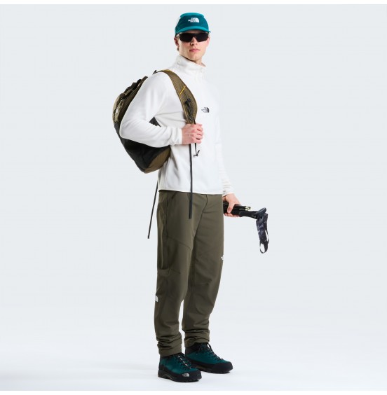 THE NORTH FACE M GLACIER 1/4 ZIP EMBROIDERED NF0A8HRWQLI WHITE DUNE